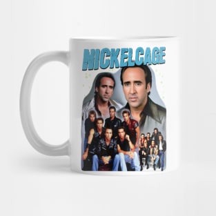 NICKELCAGE Boy Band Crossover PARODY Funny Retro 2000's Glamour Shot Band Tee Mug